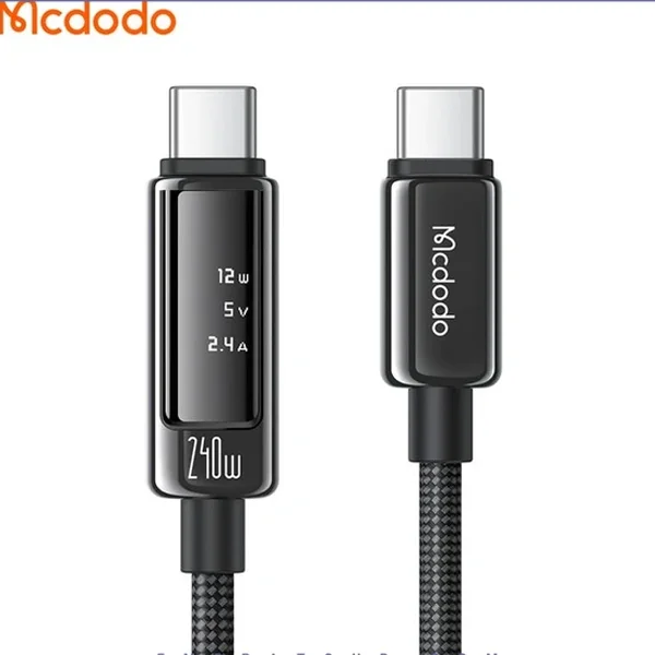 کابل شارژ دو سر تایپ سی 240W مک دودو Mcdodo Cab Vision 240W 1.2m  CA-8900