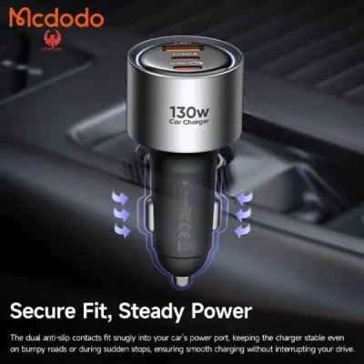 شارژر فندکی 3 پورت 130 وات مک دودو Mcdodo Gana Car Charger CC-3190 3