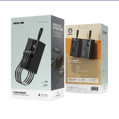 پاوربانک 50000 میلی آمپر گرین لاین  GREEN LION CONTAINER POWER BANK GNCONPB50KBK 2