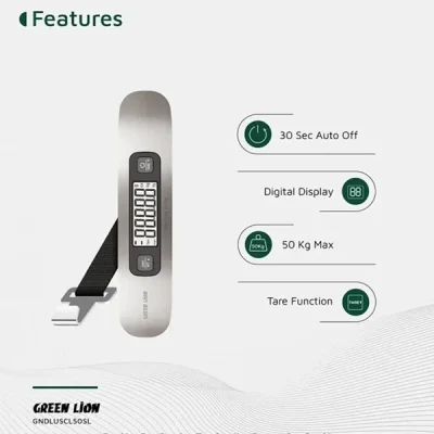 ترازوی دیجیتال چمدان گرین لاین GREEN LION LUGGAGE S CALE GNDLUSCL50SL 2