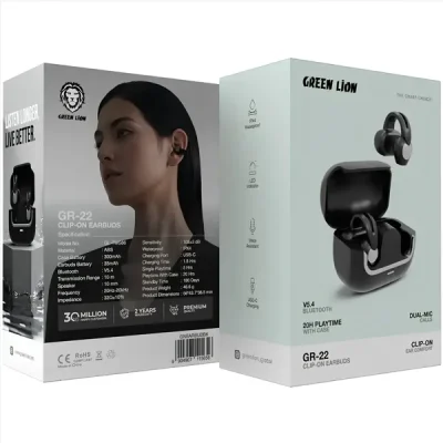 هندزفری بلوتوث گرین لاین Green Lion GR-22 Earbuds GNEARBUDBK 5