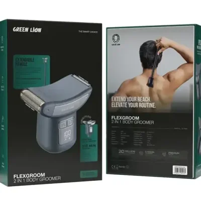 ماشین اصلاح دوکار گرین لاین Green Lion Flexgroom 2 in 1 Body Groomer GNFLXGR2N1GY 2