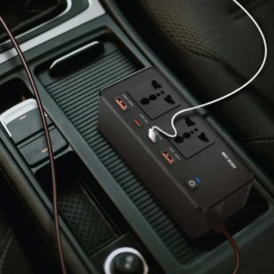 اینورتر 200 وات گرین لاین Green Lion 200W Car Inverter GNGC200CINBK 3