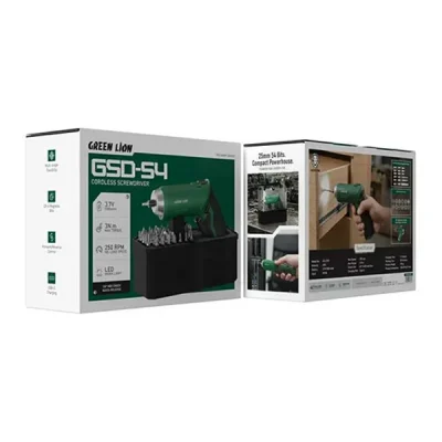 پیچ گوشتی شارژی گرین لاین  Green Lion GSD-54 Screwdriver GNGSD54CS 2