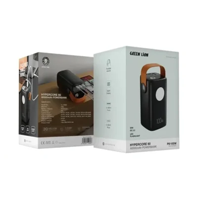پاوربانک 100 وات 60000 گرین لاین GREEN LION HYPER CORE 60 100W POWER BANK  GNHYPCO60 2