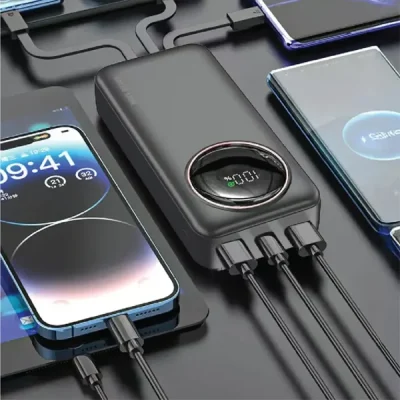 پاور بانک 20000 با کابل گرین لاین Green Lion Power Pulse Power Bank GNPWRPS20KBK 2