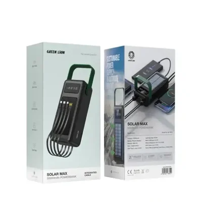 پاوربانک خورشیدی 50000 گرین لاین Green Lion Solar Max Power Bank GNSLRPB50K 2