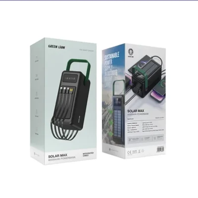 پاوربانک خورشیدی 80000 گرین لاین Green Lion Solar Max Power Bank GNSLRPB80KBK 3