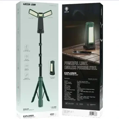 چراغ کمپینگ گرین لاین Green Lion Explorer Tripod Camping Light GNTCLEX4LMGN 5