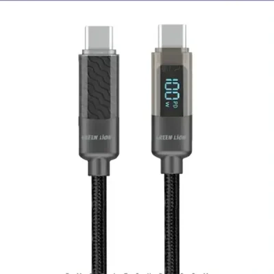 کابل شارژ دو سر تایپ سی 1 متر گرین لاین Green Lion Digital Display Cable GNUBCTUBCDBK