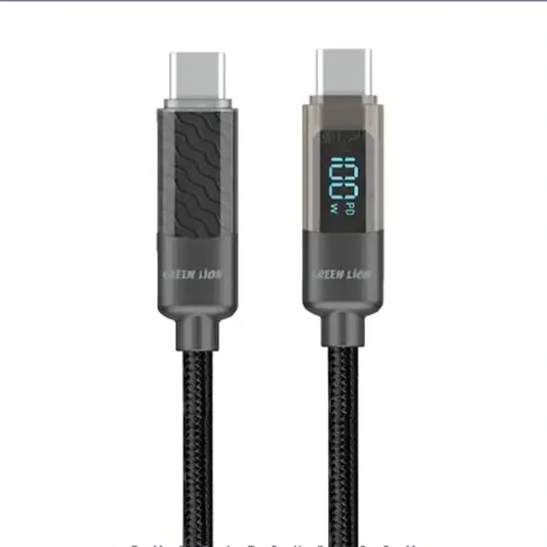کابل شارژ دو سر تایپ سی 1 متر گرین لاین Green Lion Digital Display Cable GNUBCTUBCDBK