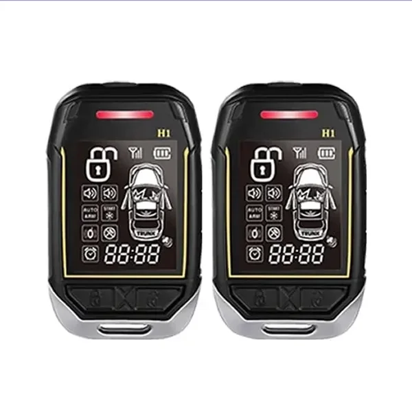 دزدگیر جفت ریموت تصویری شارژی خودرو مدل Stelock LF861 double Car Alarm