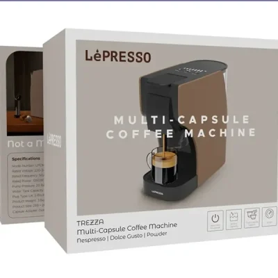 دستگاه قهوه ساز کپسولی لپرسو LEPRESSO TREZZA COFFEE MAKER LPCM6618BR 2