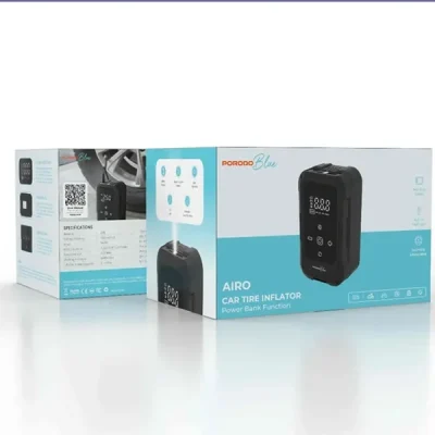 پمپ باد لاستیک خودرو پرودو PORODO BLUE AIRO CAR TYRE INFLATOR PB905ABK 3