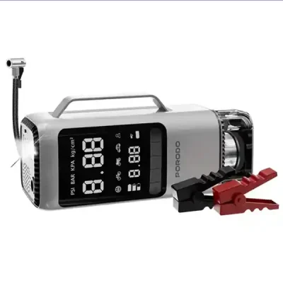 جامپ استارتر و پمپ باد 6 کاره پرودو  Porodo 6-in-1 Multi Function Power Tool PDPBFCH091BKGR