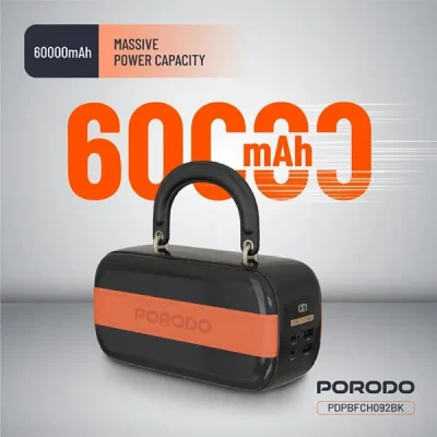 پاوربانک 100وات 60000 پرودو Porodo Sway power bank PDPBFCH092BK 3