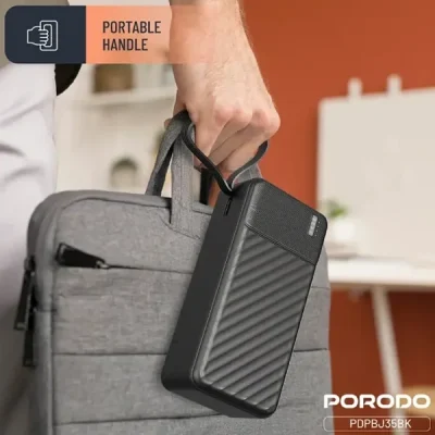 پاوربانک 10000 پیانو پرودو Porodo Piano Power Bank PDPBJ33BK 3