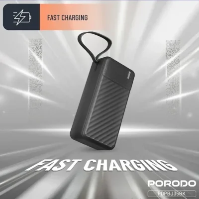 پاوربانک 30000 پیانو پرودو Porodo Piano Power Bank PDPBJ35BK 4