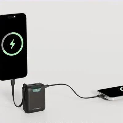 پاوربانک 20000 با کابل تایپ سی پاورولوژی Powerology York Power Bank PPBM102BK 3