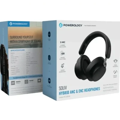 هدفون بلوتوثی پاورولوژی POWEROLOGY SOLIV HYBRID ANC+ENC PW1037 2