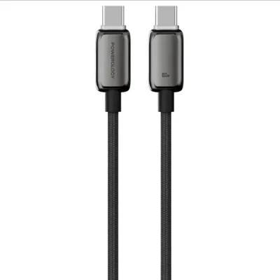 کابل شارژ 60W دوسر تایپ سی پاورولوژی Powerology USB-C To USB-C Charging Cable PWDC60D
