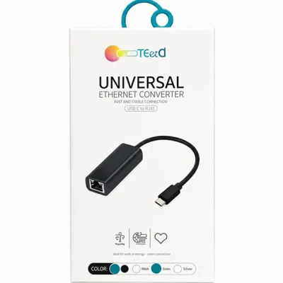 تبدیل تایپ سی به LAN سرعت 1000M کوتسی مدل 1000M-83002 2