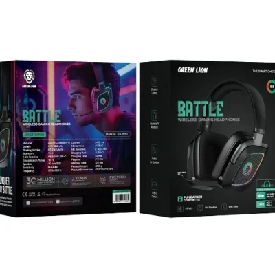 هدفون بلوتوث گیمینگ گرین لاین GNBTLGAMHPBK 3