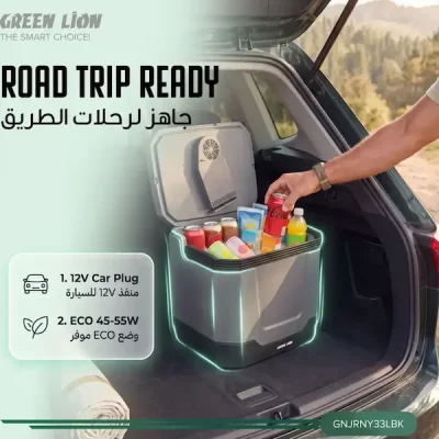 یخچال و گرم‌کن سفری گرین لاین GNJRNY33LBK 4