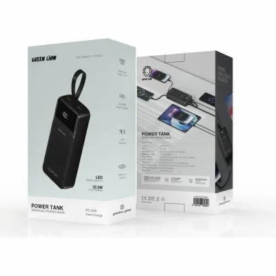 پاوربانک 30000 گرین لاین GNPWT30KPBBK 2