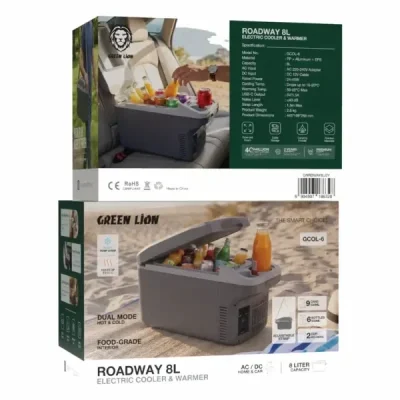 یخچال و گرم کن 8 لیتری گرین لاین GNRDWAY8LGY 4