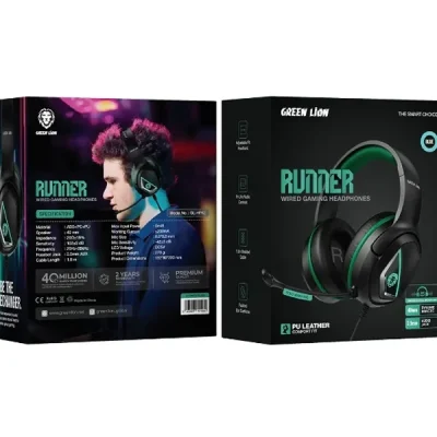 هدفون سیمی گیمینگ گرین لاین GNRNRGHP62BK 3