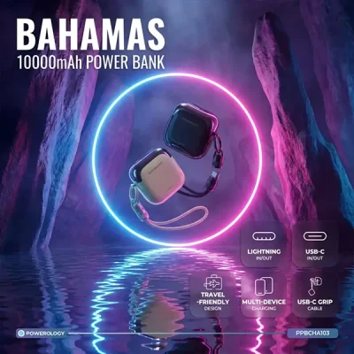 پاوربانک 10000 پاورولوژی مدل باماهاس PPBCHA103BK 5