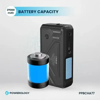 پاوربانک خورشیدی 27000 با کابل متصل پاورولوژی  PPBCHA77 4